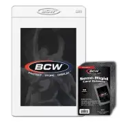 NEW BCW SEMI RIGID CARD HOLDER (50 ct.) GRADING SUBMISSION SIZE STANDARD
