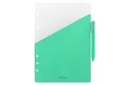 Filofax A5 Personal Organiser Inserts Memo Reminder w Elastic Pen Loop Green