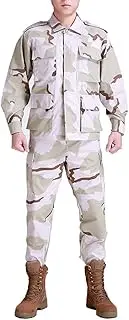 [NOGA] Camouflage Suit Combat Regular Edition BDU Uniform Military Uniform BDU Hunting Suit Wargame Paintball Coat+Pants