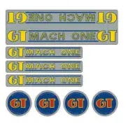 GT - 1984-85 Mach One - Chrome - decal set - Old school bmx