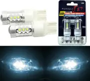LED Light 80W 7444 White 6000K Two Bulbs Front Turn Signal Replacement Stock OE