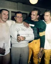 VINCE LOMBARDI, PAUL HORNUNG & BART STARR GREEN BAY PACKERS 8X10 PHOTO (DD-072)