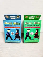 2 New Classic Dutch Blitz Card Game Original & Expansion Pack Bundle Set 2014