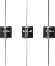 Tnisesm 20 Pcs 20SQ045 20A 45V Schottky Blocking Diode, Rectifiers Diode,Diode Axial Kit for Solar Panel
