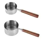 Small Butter Warmer Breakfast Cooking Pot Small Saucepan for RV Travel Home