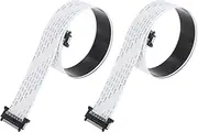 uxcell FFC FPC Cable 0.5mm Pitch 41 Pin 800mm Flexible Flat Ribbon Cables for LCD Screen,2Pcs