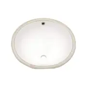 Sarlai Bathroom Sinks 19" Oval Porcelain Ceramic Undermount Vanity Vessel White