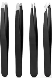 Tweezers Set, High Precision Stainless Steel Eyebrow Tweezers for Facial Hair