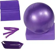 5pcs Fitness Anti Burst Dance Stretch Home Yoga Stretch Belt Foam Yoga Brick Yoga Stretching Strap Home Fitness Yoga Ball Gym Ball Elastic Band Stretch Strap Tuning Yoga Set