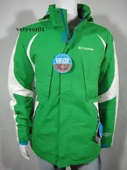 COLUMBIA Omni-Heat Thermal Reflective Co-Morph II Jacket, Green/White, size L