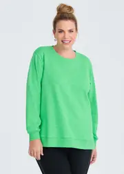 [Taking Shape] Taking Shape Boyfriend Tunic Sweat Size 16 in Soft Green, Cotton - Plus Size Women's Clothing Soft Green