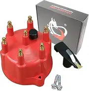 AIP Electronics Dragon Fire Performance Brass Terminal Ignition Distributor Cap and Rotor Set Compatible with 1992-2003 Dodge 3.9L V6 OEM Fit CAP1048-R
