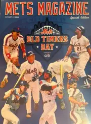 2022 NEW YORK METS N.Y. MAGAZINE OLD TIMERS DAY PROGRAM MLB WORLD SERIES CHAMPS