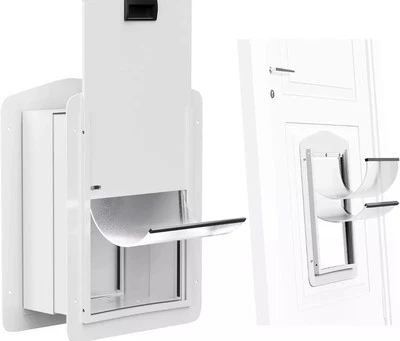 DIY Installation Adjustable Pet Door for Walls & Doors - Large Pets Allowed