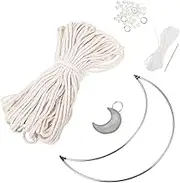 jojofuny 1 Set Dream Catcher Kit Complete Macrame Cord with Rope for Handmade Tapestry for Weddings Showers and Home Decor Crafts