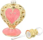 ULTECHNOVO Empty Middle Eastern Style Heart Pattern Perfume Bottle Decorative Fragrance Container for Travel for Men Women for Valentine Day