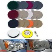 Parts Sandpaper Pad Polishing Set Headlight Kit 3 inch Adapter Cushion
