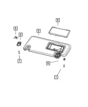 Genuine Mopar Visor Right 6BP11HL1AE