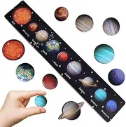 Montessori Solar System Puzzles for Kids 3-5: Wooden Educational Space Toys for Toddler Boys & Girls
