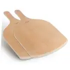 2 Pack Wooden Pizza Peel, 12 inch Large Pizza Paddle Set for Pizza Oven, Pizza