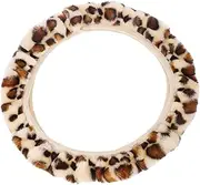 Leopard Steering Wheel and Durable Material Stylish Auto Interior Accessory from Scratches and Adds Charm