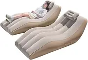 Chaise Portable Inflatable Lounger Chair Air Couch Sofa Camping Pump for Outdoor Beach Bed Lounger