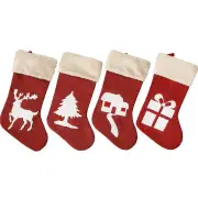 NNEOBA Christmas Stockings Reindeer Tree Holiday Decor Set (12 PCS)