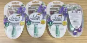 Lot of 4 Packs of 4 BIC Soleil Escape Women's Disposable Razors, 3 Blades