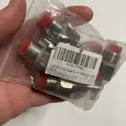 5pcs Stainless Steel Copper Cap Automatic Pig Nipple Drinker Waterer Red Cap
