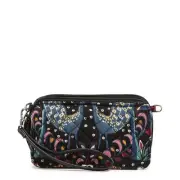 Vera Bradley Women's Cotton All in One Crossbody Purse With Rfid Protection E...