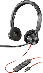 Poly (Plantronics + Polycom) BLACKWIRE, 3320, BW3320 USB-C, USB C/A Adapter, ECOMM