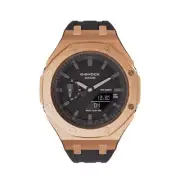 Casioak Mod Royal Oak Casio G-Shock GA-2100 Rose Gold Steel Watch GA2100