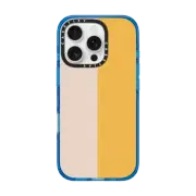 iPhone 16 Pro Impact Case MagSafe Compatible Peach and Yellow Colorblock