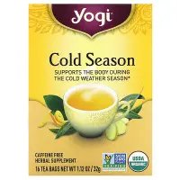 在飛比找iHerb優惠-[iHerb] Yogi Tea 冬季熱茶，無咖啡萃取，16