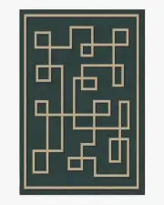 185' x 275' | Machine Washable Runner Rug | Kid & Pet Friendly | Indoor Rug | Jonathan Adler Athens Teal Green Rug | Ruggable