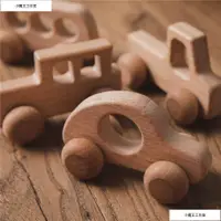 在飛比找蝦皮購物優惠-1pc Wooden Toys Beech Wood Car