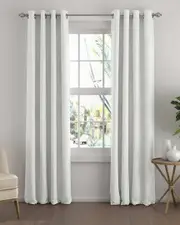 Home Collection Set of 2 Panel Total Blackout Grommet Curtains