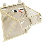 B Baosity Hanging Storage Bag Bath Baskets Organizer Storage Toilet Toiletries Bath Bag Folding Bathroom Waterproof Bag for Bathroom