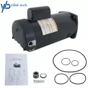 1.5 HP B2842 Square Flange Pool Motor 208-230V 56Y Frame-Square Flange 3450 RPM