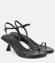 [Souliers Martinez] Souliers Martinez Ivone leather sandals AU 9 black