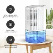 Basement Dehumidifier for Home 1L Water Tank Quiet Dehumidifier Auto Shut Off