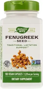 Fenugreek Seed 610 Milligrams Per Cap 180 Vegetarian Capsules