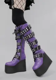[Widow] Violet Appetite For Destruction Platform Boots