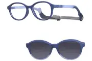 Nano Vista Sprite-SC-3 NAO306 Eyeglasses Youth Kids Blue 44mm Polarized Clip-On