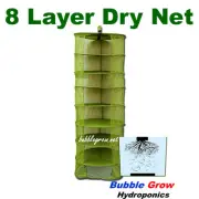 HANGING DRYING RACK 600MM X 8 NET TIER HERB DETACHABLE HYDROPONICS DRY DRYER
