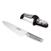 Global Knives Cook's Knife with Sharpener - Ceramic Water