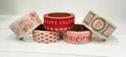 6 Rolls Patterned Valentine's Day Washi Tape Papercraft Crafts Planner Supply
