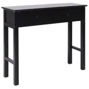 vidaXL Paulownia and Poplar Wood Console Table Black 90cm Accent Side Stand