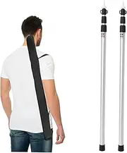 TOGEVAL 1Set Telescoping Shelter Poles Tent Support Frame with Storage Bags for Canopy Awnings Outdoor Tents and Rain