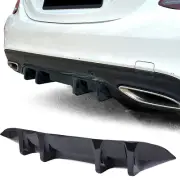 Rear Diffuser Black Gloss for Mercedes W205 2018-2021 With Amg-Line